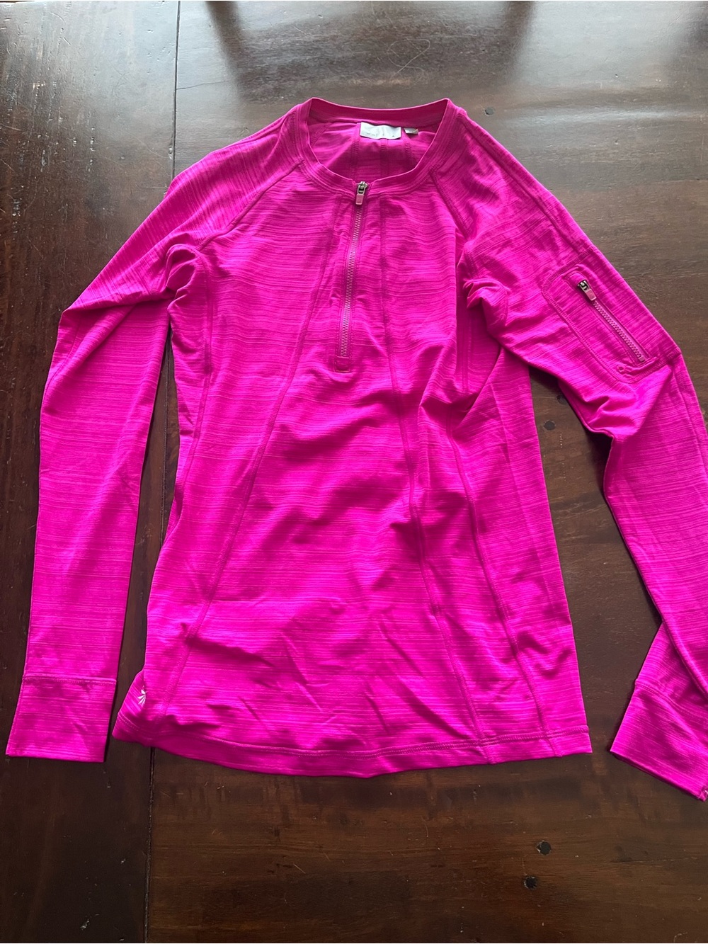 Athleta Women's Half-Zip Long-Sleeve Top - Hot Pink